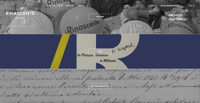 Memoria & progetto - Archivio de la Rinascente