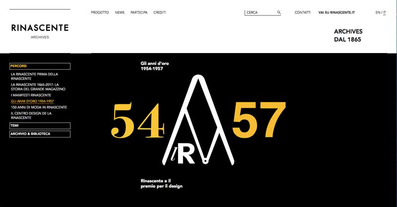 Memoria & progetto - Archivio de la Rinascente