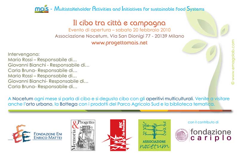 Memoria & progetto - M.A.I.S.